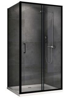 Душевой уголок ABBER Schwarzer Diamant AG30120B5-S50B5 120x50см чёрный